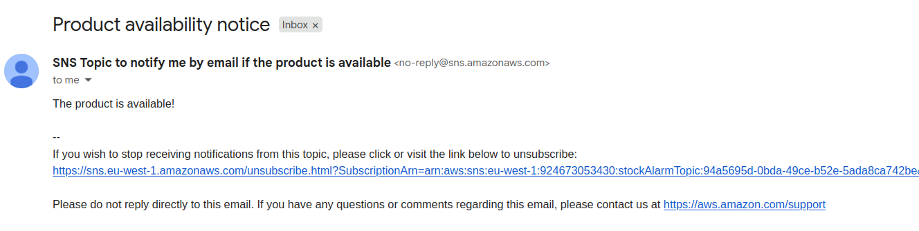 Available Notification Topic